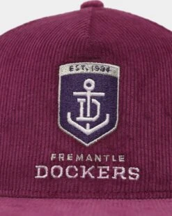 New Era Fremantle Dockers 'AFL 2023 Team Corduroy' Golfer Snapback Purple -Sportswear Women Store 196997002223 default 0050