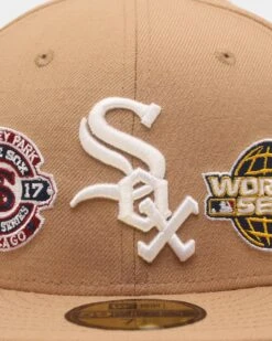 New Era Chicago White Sox 'World Series Multi Logo' 59FIFTY Fitted Tumbleweed -Sportswear Women Store 196997781135 default 0050