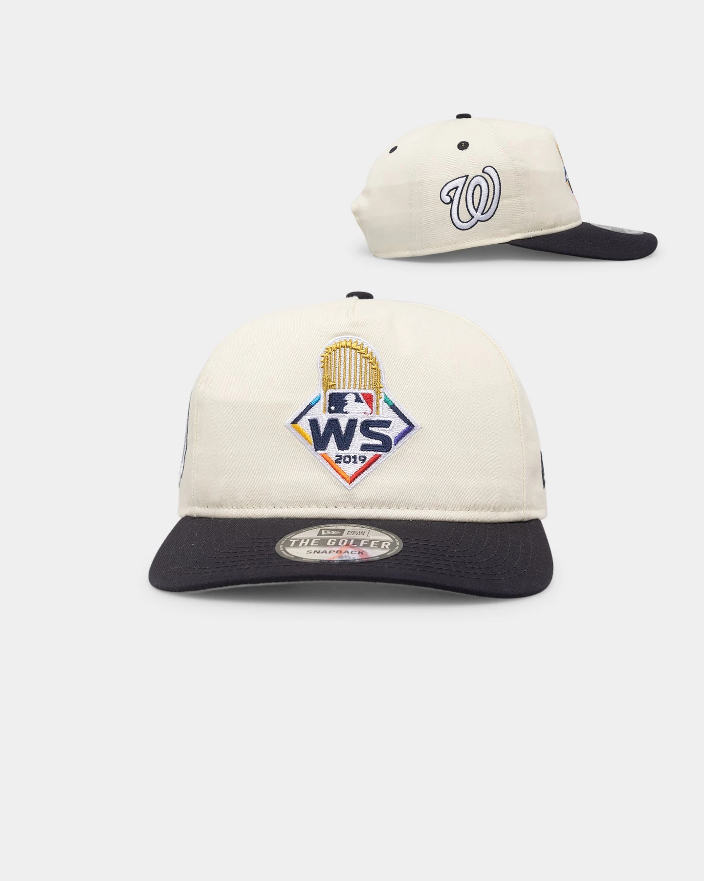 New Era Washington Nationals '2010's World Series Through The Decades' 2019 World Series Golfer Snapback Chrome White 3 New Era Washington Nationals '2010's World Series Through The Decades' 2019 World Series Golfer Snapback Chrome White