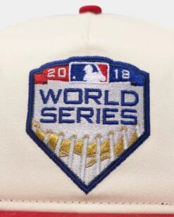 New Era Boston Red Sox '2010's World Series Through The Decades' 2018 World Series Golfer Snapback Chrome White -Sportswear Women Store 197371110152 default 0050