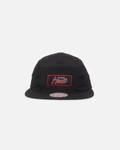 Mitchell & Ness Miami Heat Team Logo Camper Strapback Black