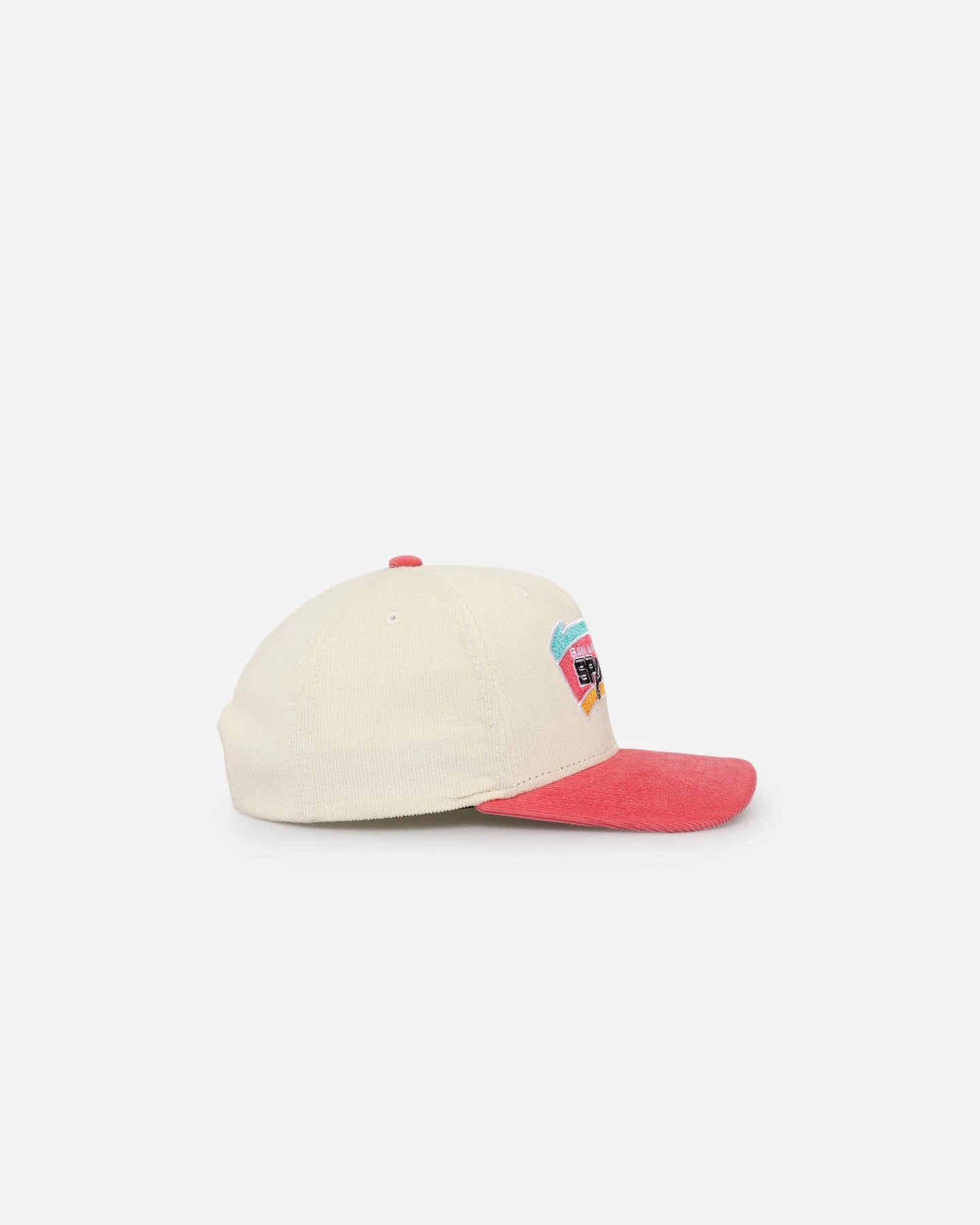 Mitchell & Ness San Antonio Spurs Go Team Go OG Corduroy Snapback Light Cream/Hot 6 Mitchell & Ness San Antonio Spurs Go Team Go OG Corduroy Snapback Light Cream/Hot - Image 4