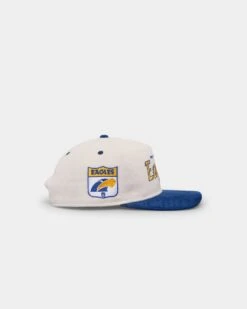 New Era West Coast Eagles "AFL Cord Script" Golfer Snapback Chrome/OTC -Sportswear Women Store 197707377372 default 0030