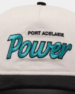 New Era Port Adelaide Power "AFL Cord Script" Golfer Snapback Chrome/OTC -Sportswear Women Store 197707377822 default 0050