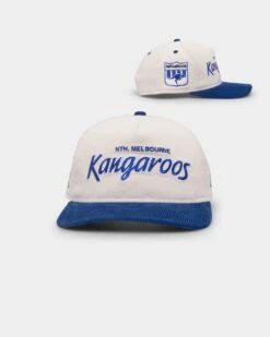 New Era North Melbourne Kangaroos "AFL Cord Script" Golfer Snapback Chrome/OTC