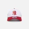 New Era New York Yankees 'Satin Blaze' 9FORTY A-Frame Snapback White/Scarlet -Sportswear Women Store 197707788840 default 0010