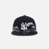 New Era New York Yankees "Wave" 59FIFTY Fitted Navy/White -Sportswear Women Store 197882179594 default 0010