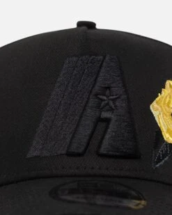 New Era Houston Astros 'Black Tonal Gold Rose' 9FORTY A-Frame Snapback Black/Gold -Sportswear Women Store 197882206726 default 0050