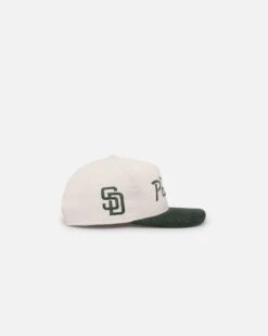 New Era San Diego Padres 'Currency Corduroy' Golfer Pre-Curved Snapback Chrome White -Sportswear Women Store 197882457395 default 0030