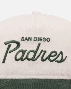 New Era San Diego Padres 'Currency Corduroy' Golfer Pre-Curved Snapback Chrome White -Sportswear Women Store 197882457395 default 0050