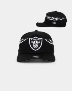 New Era Las Vegas Raiders 'Twisted Thorns' Golfer Pre-Curved Snapback Black