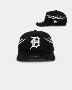 New Era Detroit Tigers 'Twisted Thorns' Golfer Pre-Curved Snapback Black