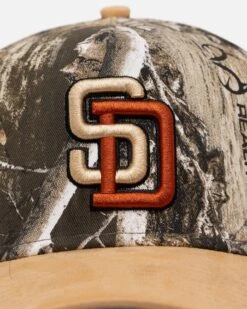 New Era San Diego Padres 'Real Tree Tan Suede' 9FORTY A-Frame Snapback Real Tree -Sportswear Women Store 197882781100 default 0050