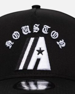 New Era Houston Astros 'Gothic Arch' 9FORTY A-Frame Snapback Black/White -Sportswear Women Store 197882781667 default 0050
