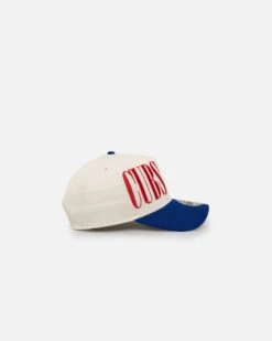 New Era Chicago Cubs 'Tall Text' 9FORTY A-Frame Snapback Chrome White/OTC -Sportswear Women Store 197882781810 default 0030