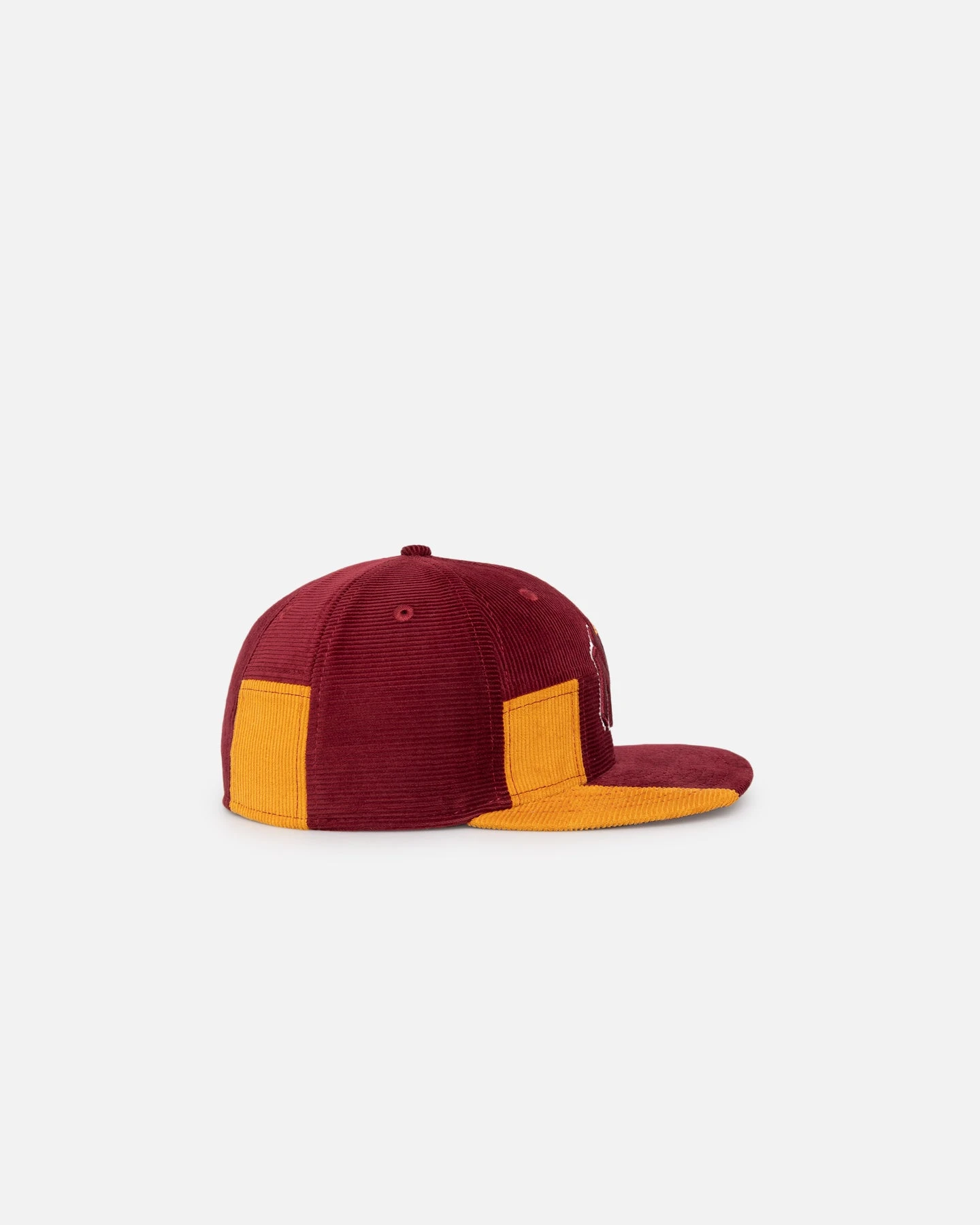 New Era New York Yankees 'Maroon Patchwork Corduroy' 59FIFTY Fitted Maroon/Yellow 6 New Era New York Yankees 'Maroon Patchwork Corduroy' 59FIFTY Fitted Maroon/Yellow - Image 4
