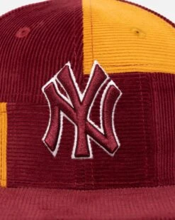 New Era New York Yankees 'Maroon Patchwork Corduroy' 59FIFTY Fitted Maroon/Yellow 14 New Era New York Yankees 'Maroon Patchwork Corduroy' 59FIFTY Fitted Maroon/Yellow -Sportswear Women Store 197883879424 default 0050