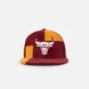 New Era Chicago Bulls 'Maroon Patchwork Corduroy' 59FIFTY Fitted Maroon/Yellow -Sportswear Women Store 197883879783 default 0010