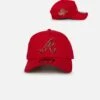 New Era Atlanta Braves 9FORTY A-Frame Snapback Scarlet/Gold -Sportswear Women Store 197884651234 default 0010