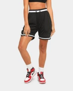 Saint Morta Men's Icon Mesh Basketball Short Black/White