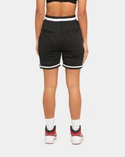 Saint Morta Men's Icon Mesh Basketball Short Black/White -Sportswear Women Store 4454569097746 womens 0040