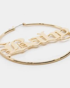 Raising Hell Women's 'Baby' Hoop Earrings Gold -Sportswear Women Store 4454569467617 default 00060