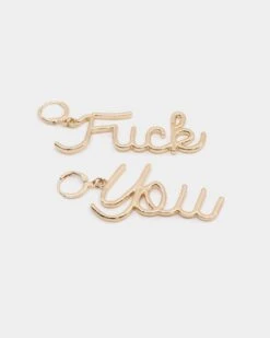 Raising Hell Women's FK Earrings Gold