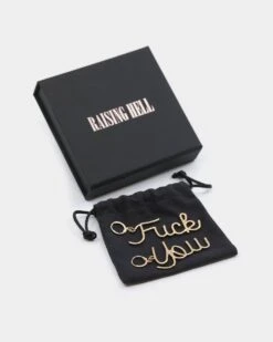 Raising Hell Women's FK Earrings Gold -Sportswear Women Store 4454569467631 default 00030