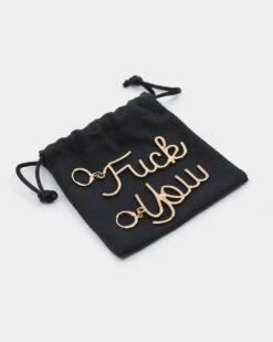 Raising Hell Women's FK Earrings Gold -Sportswear Women Store 4454569467631 default 00080