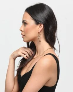 Raising Hell Women's FK Earrings Gold -Sportswear Women Store 4454569467631 womens 00022