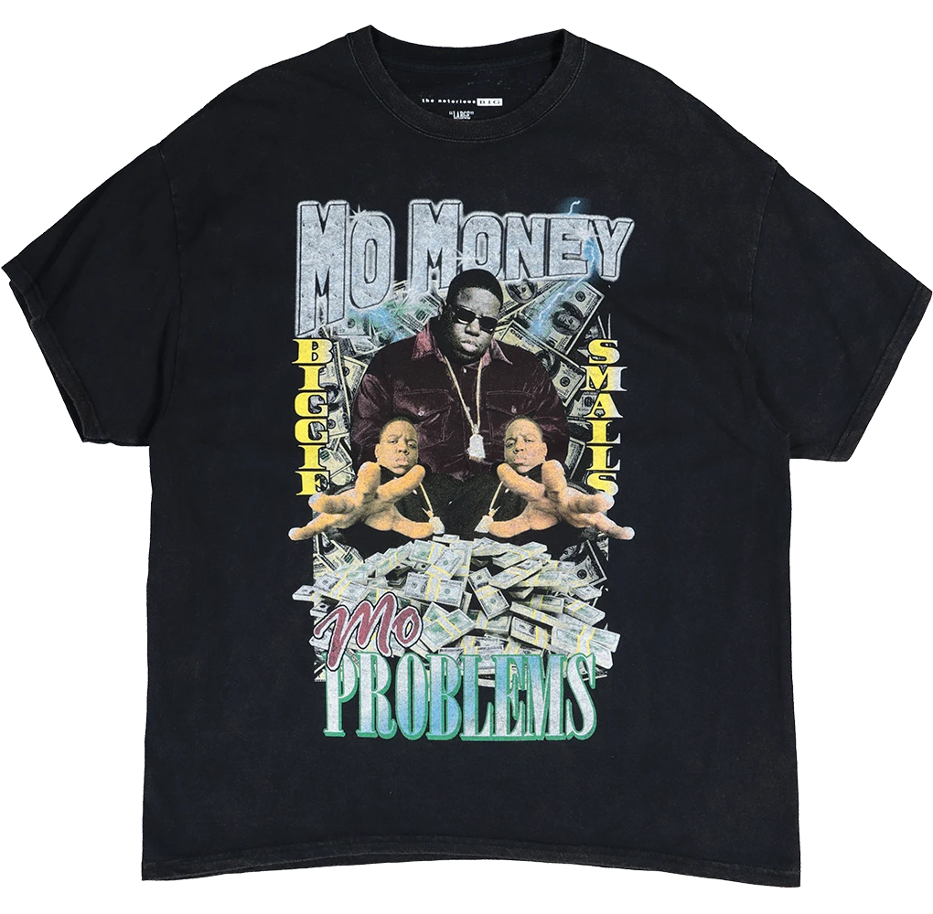 NOTORIOUS B.I.G Mo Money Vintage T-Shirt Black Wash 9 NOTORIOUS B.I.G Mo Money Vintage T-Shirt Black Wash - Image 7