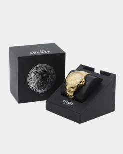 Versus Versace 6eme Arrondissement Crystal Set Gold Watch Yellow Gold 14 Versus Versace 6eme Arrondissement Crystal Set Gold Watch Yellow Gold -Sportswear Women Store 7630030573903 default 00030