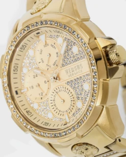 Versus Versace 6eme Arrondissement Crystal Set Gold Watch Yellow Gold 16 Versus Versace 6eme Arrondissement Crystal Set Gold Watch Yellow Gold -Sportswear Women Store 7630030573903 default 00050