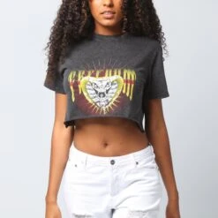 Nana Judy Women's Nash Crop Tee Vintage Black -Sportswear Women Store 9343371160883 normal 0030