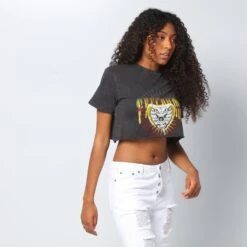 Nana Judy Women's Nash Crop Tee Vintage Black -Sportswear Women Store 9343371160883 normal 0040